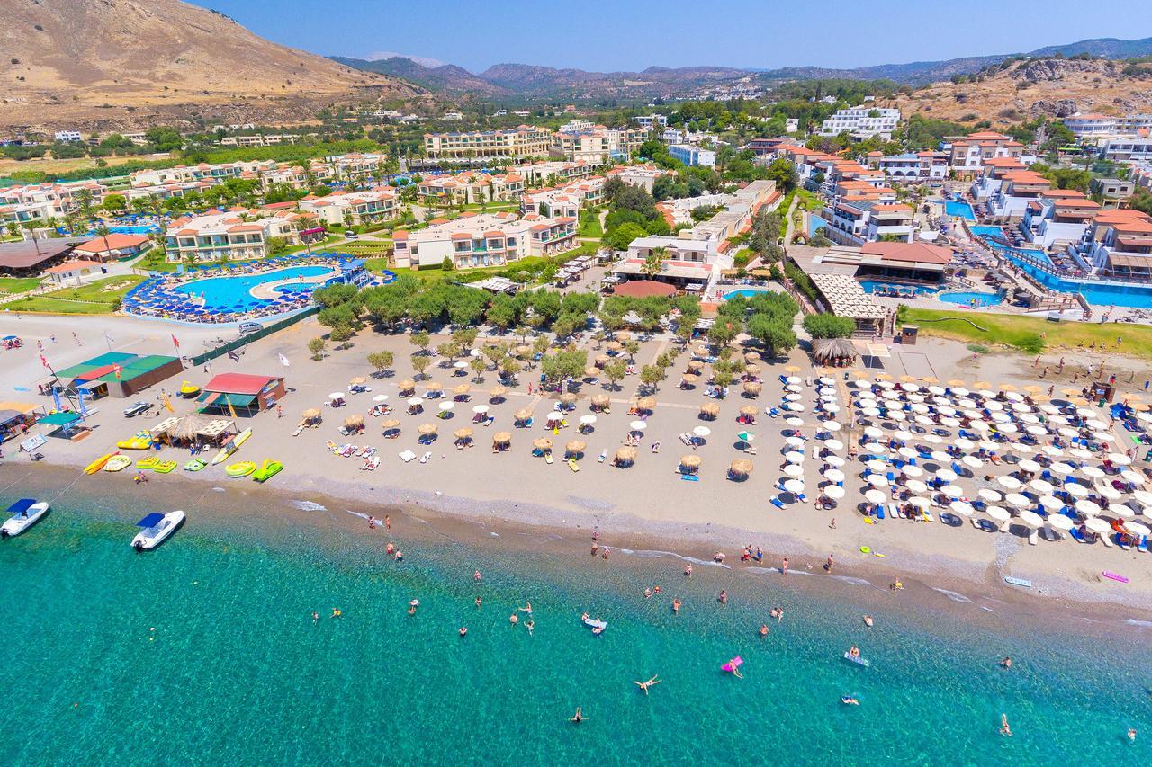 Sun Beach Lindos Lardos Bagian luar foto